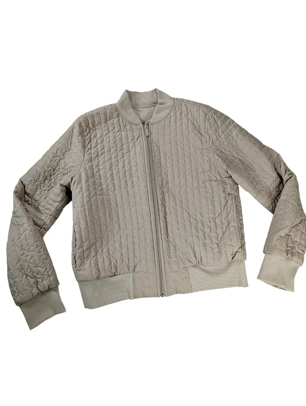 Lululemon Reversible Bomber Jacket Women’s Size 8 Quilted Zip Up